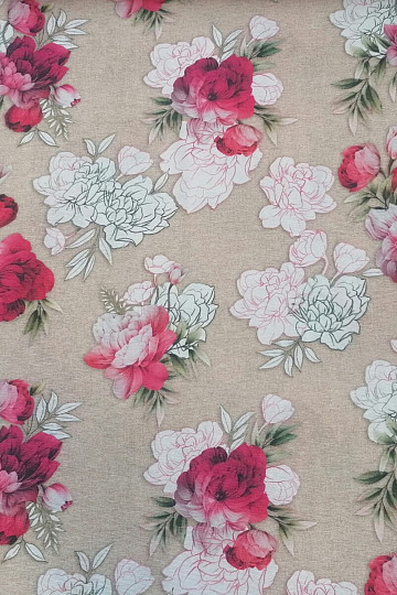 Dekostoff Rose Geraldine 3D