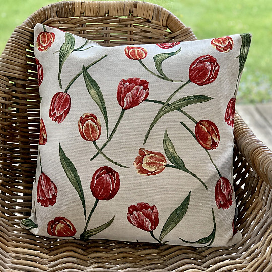 Gobelin-Kissenbezug TULIPS III großes Muster
