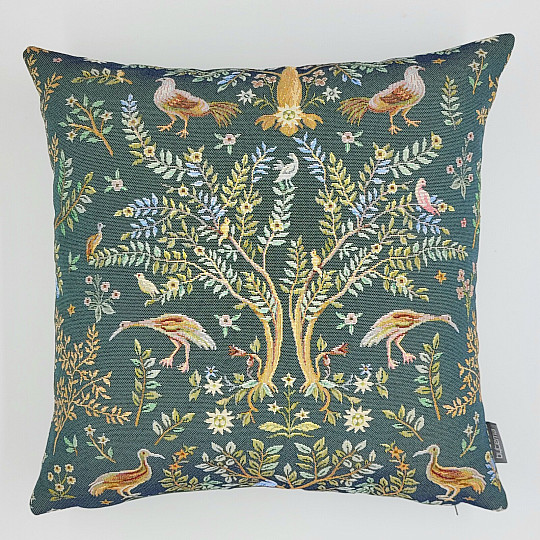 Gobelin-Kissenbezug WILLIAM MORRIS grün – überall