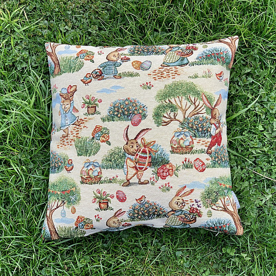 Oster-Gobelinbezug HASE IM PARK