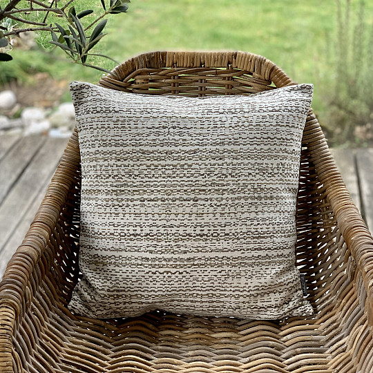 Gobelin-Kissenbezug GLADIS STRIPE beige