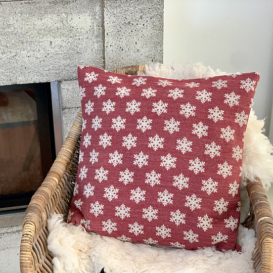 Luxuriöser Dekobezug FLAKES RED A