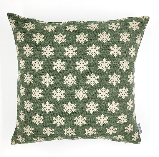 Luxuriöser Dekobezug FLAKES GREEN A