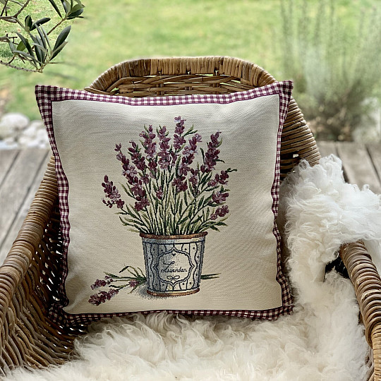 Gobelin-Kissenbezug BLUMEN AUS Provence-LAVENDEL