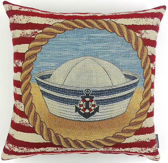 Gobelinbezug für ein Kissen Nautische Mütze
