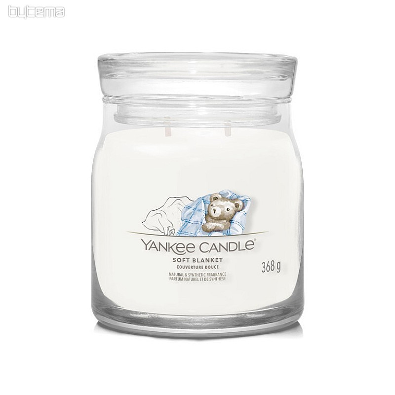 Kerze YANKEE CANDLE Duft SOFT BLANKET GLASS MITTEL 2 DOCHTE