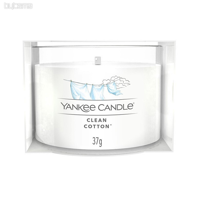 Kerze YANKEE CANDLE Duft CLEAN COTTON IN GLAS 37g