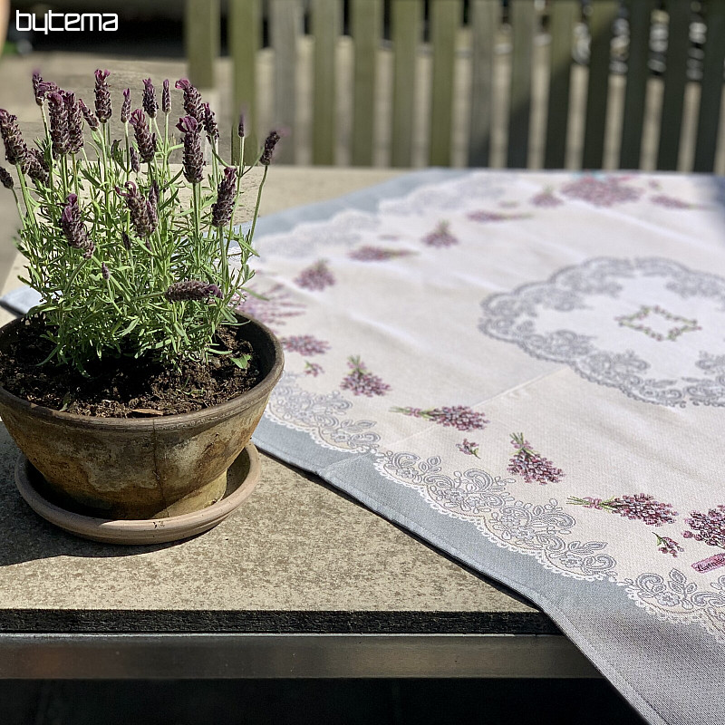 Gobelin-Tischdecke und Schal LAVENDER LACE