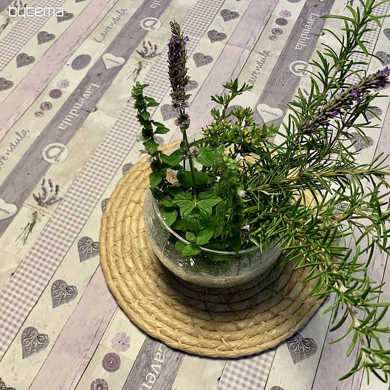 LAVENDER HERZ Tischdecke