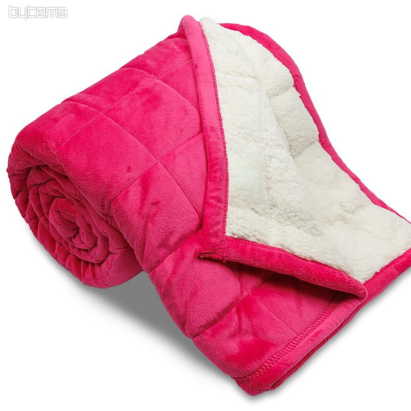 Mikrofaserdecke EXTRA WEICHER Schafstich ROSA