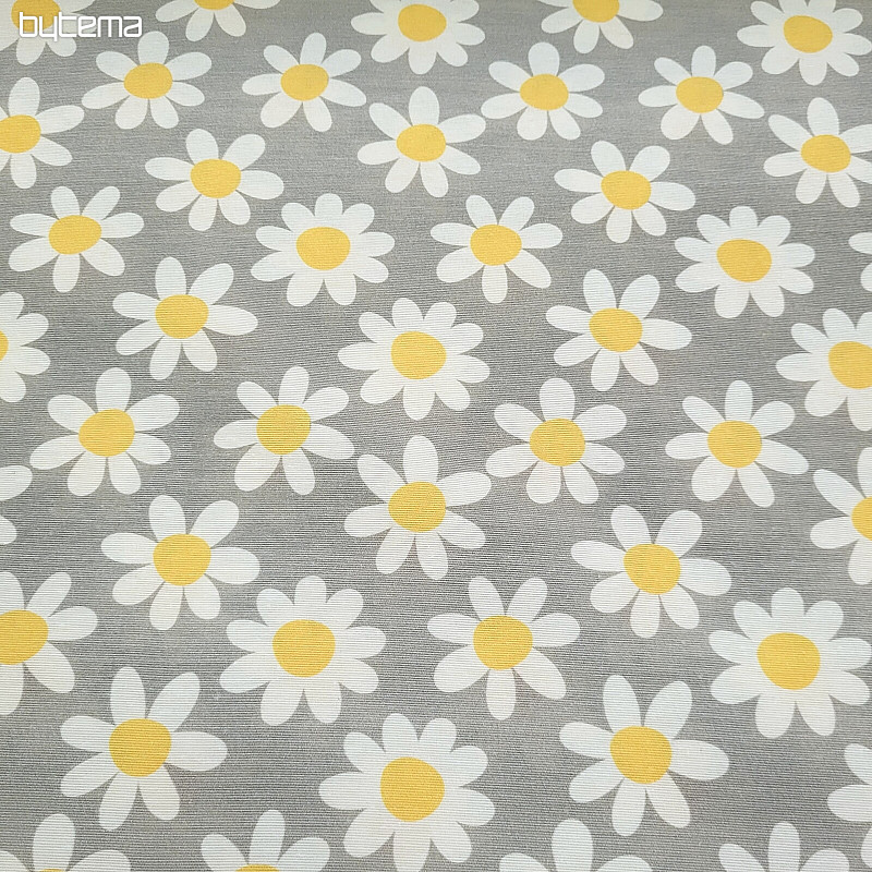 Dekorationsstoff DAISIES GREY