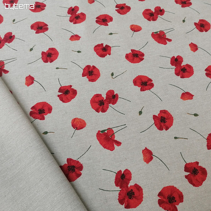 Dekorationsstoff MOHN POPPY