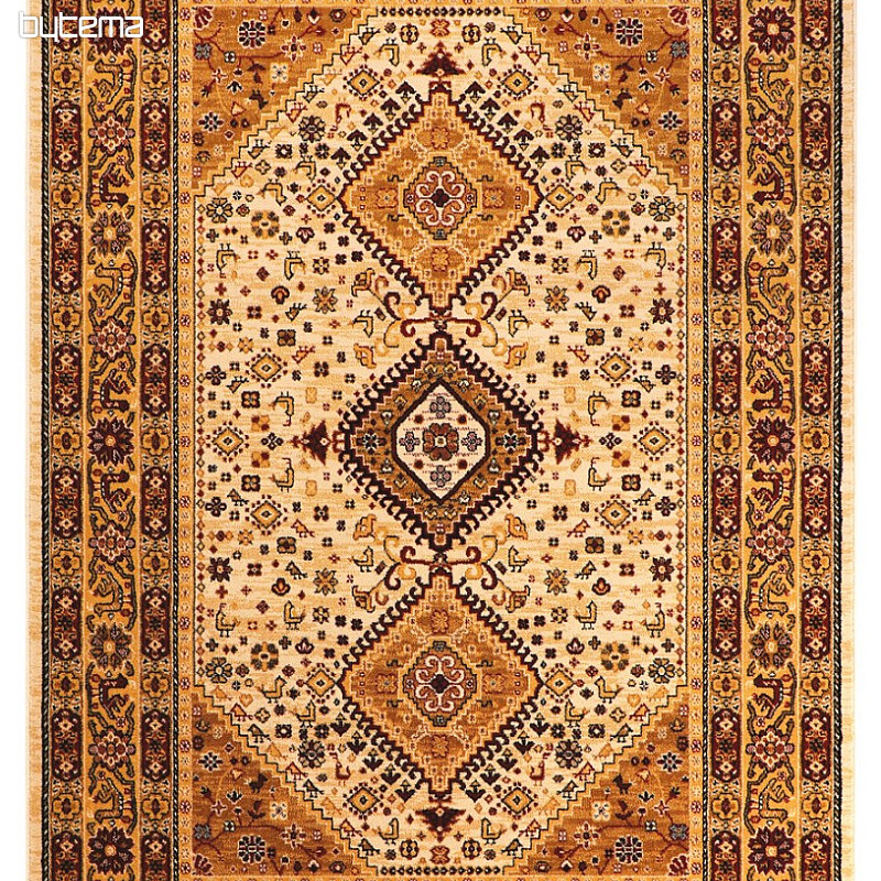 Luxus Wollteppich PRAG geometrisches Beige