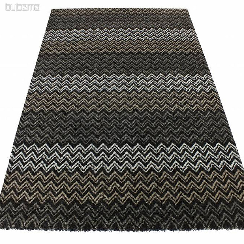 Teppich modern ZIG ZAG brown