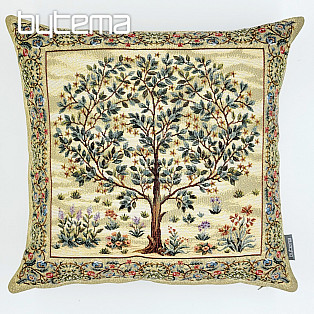 Gobelin-Kissenbezug TREE OF HAPPINESS beige