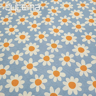 Dekorationsstoff DAISIES BLUE