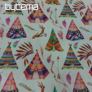 Baumwollsatin für Kinder  TEEPEE Digitaldruck