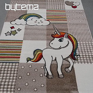 Kinderteppich EINHORN beige