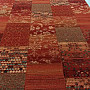 Luxus-Wollteppich ROYAL PATCHWORK red