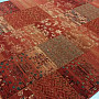 Luxus-Wollteppich ROYAL PATCHWORK red