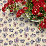 MONTANA PURPLE BLUE FLOWERS Tischdecke und Schal