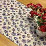 MONTANA PURPLE BLUE FLOWERS Tischdecke und Schal