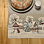 Gobelin-Tischdecke, Schal und Gedeck WINTER IDYLKA