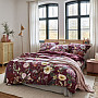 IRISETTE luxuriöser Baumwollsatin WAVE 8576-60 ROSE BORDEAUX