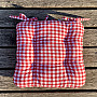 Canvas Herzsitze rot