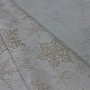 Dekostoffe jacquard SCHNEEFLOCKEN II. silver