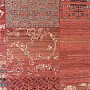 Luxus-Wollteppich ROYAL PATCHWORK red