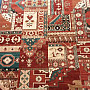 Luxus-Wollteppich ROYAL PATCHWORK multi rot