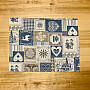 Tischset PATCHWORK HEART blau