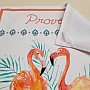 Handtuch im Retro-Design FLAMINGO