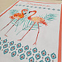 Handtuch im Retro-Design FLAMINGO