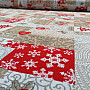 Dekorationsstoff PATCHWORK Weihnachten beige