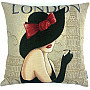 Gobelin-Kissenbezug LADY LONDON